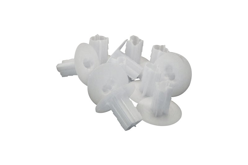 THE CIMPLE CO Dual Feed Thru Bushing - (White) RG6 Feed Through Bushing (Grommet) Replaces Wallplates (Wall Plates) for Coax Coaxial Cable, Network Cable, CCTV - Indoor/Outdoor - 10 Pack - Image 3
